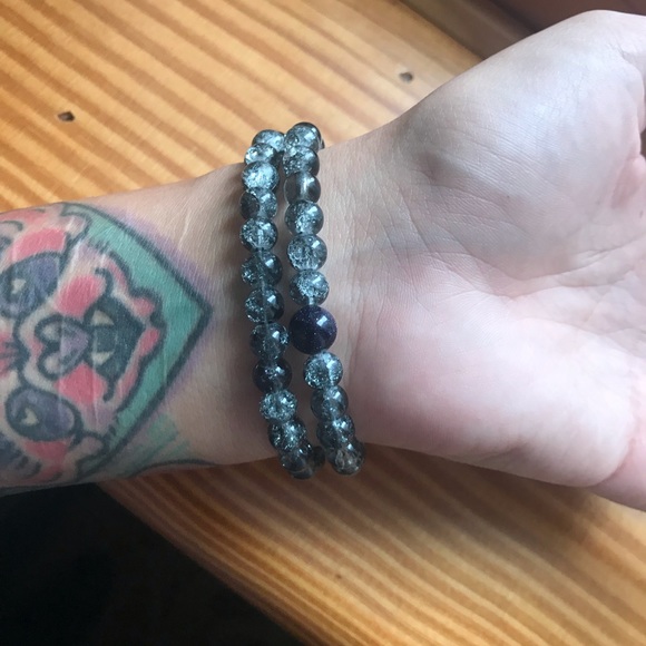 Glass marble bead bracelets - Picture 2 of 3